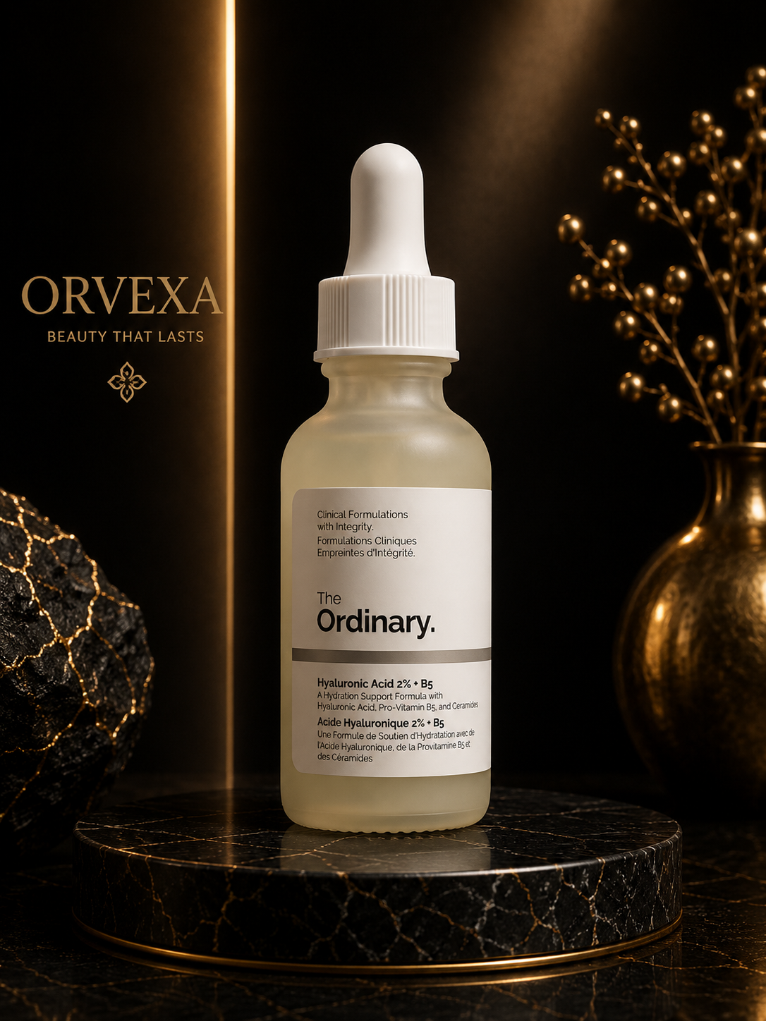 The Ordinary Hyaluronic Acid 2% + B5 (with Ceramides), Multi-Depth Hydration Serum for Plumper, Smoother Skin