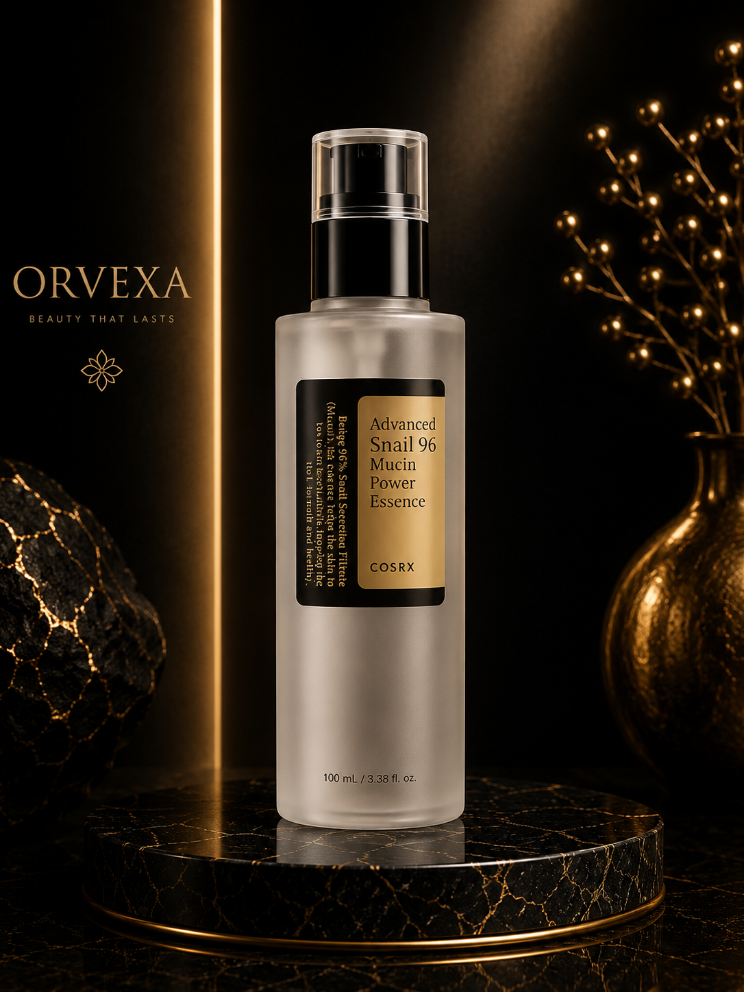 COSRX Snail Mucin 96% Repairing Serum, Hydrating Serum for Face with Snail Secretion Filtrate for Dull Skin & Fine Lines, 100ml, Korean Skin Care