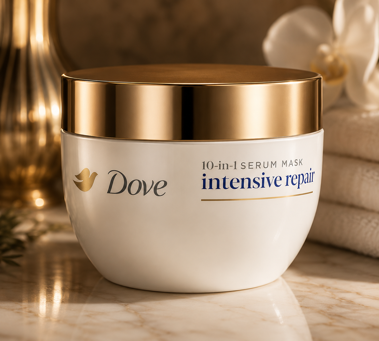 Dove Hair Intensive Repair 10in1 Serum Mask for Damaged Hair with Bio-Protein Care Technology and Amino Serum 9.2 fl oz